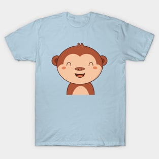 Kawaii Cute Brown Monkey T-Shirt